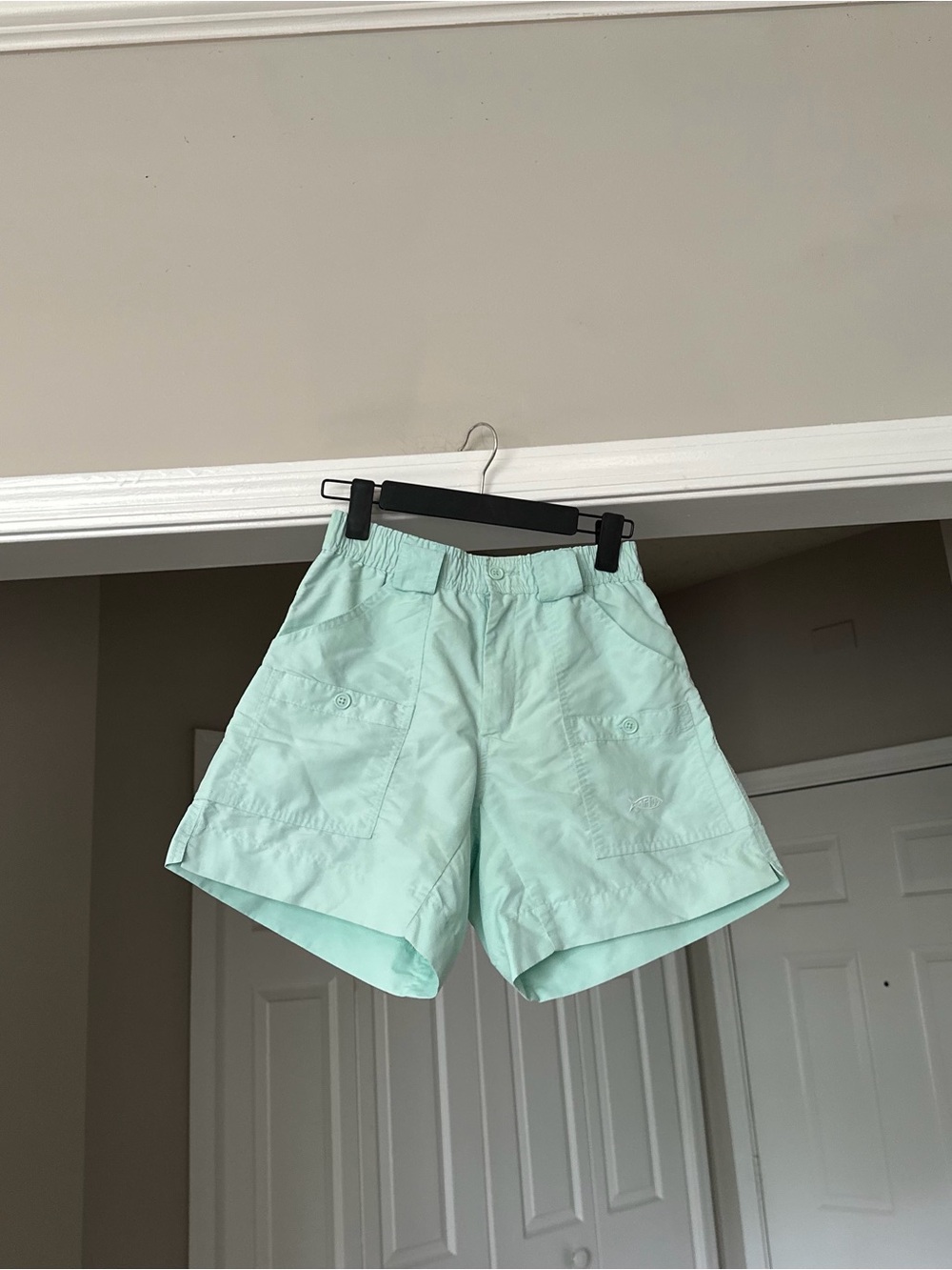 AFTCO Mint Green Men’s Cargo Shorts Size 28